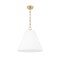 Z-Lite Alaric 3 Light Pendant, 18in. W x 18in. H, Modern Gold 3042P18-MGLD - alternate 3